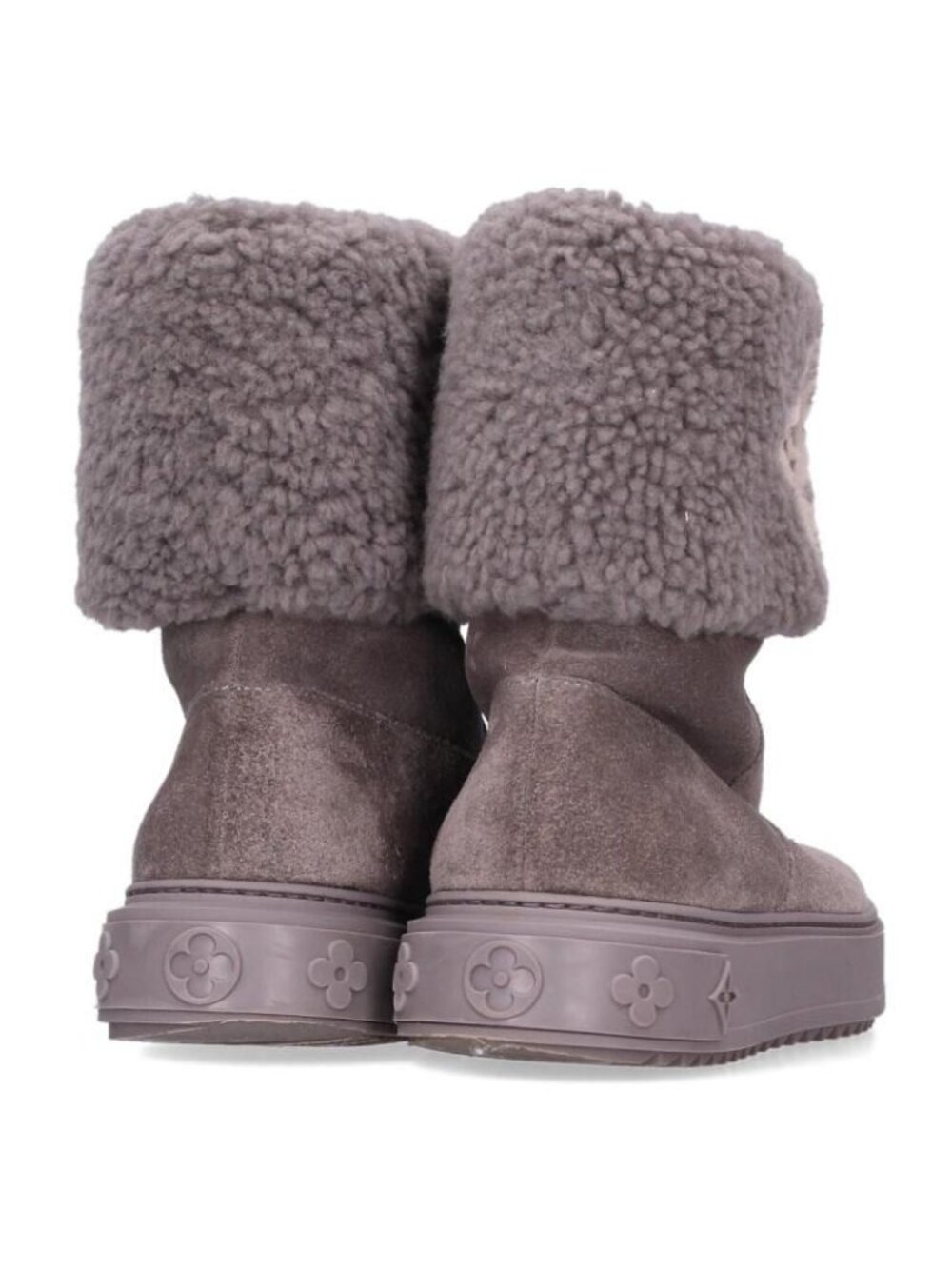 Louis Vuitton Line Monogram Shearling Suede Boots - Picture 2 of 5